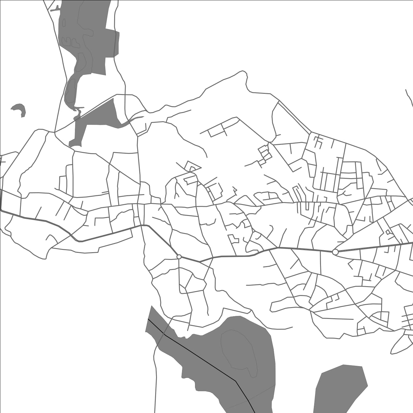 ROAD MAP OF RATNAGIRI, INDIA BY MAPBAKES