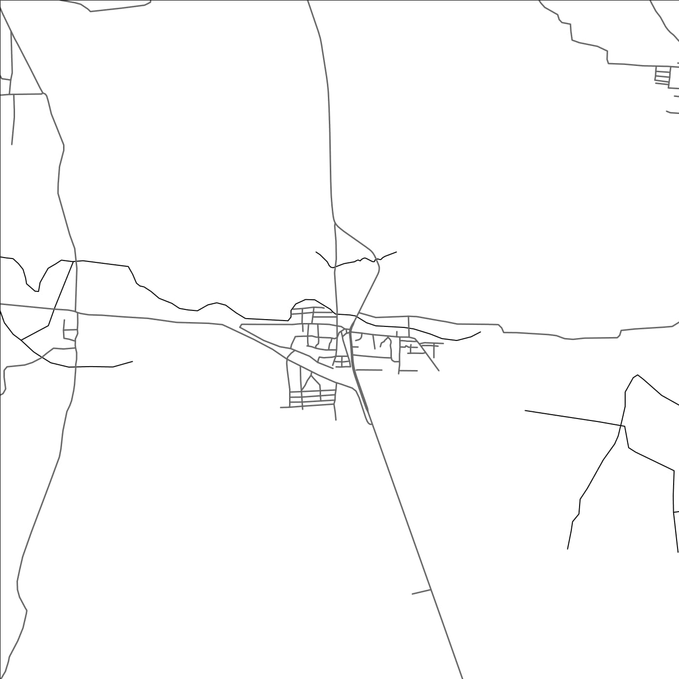 ROAD MAP OF RATNAHALLI, INDIA BY MAPBAKES