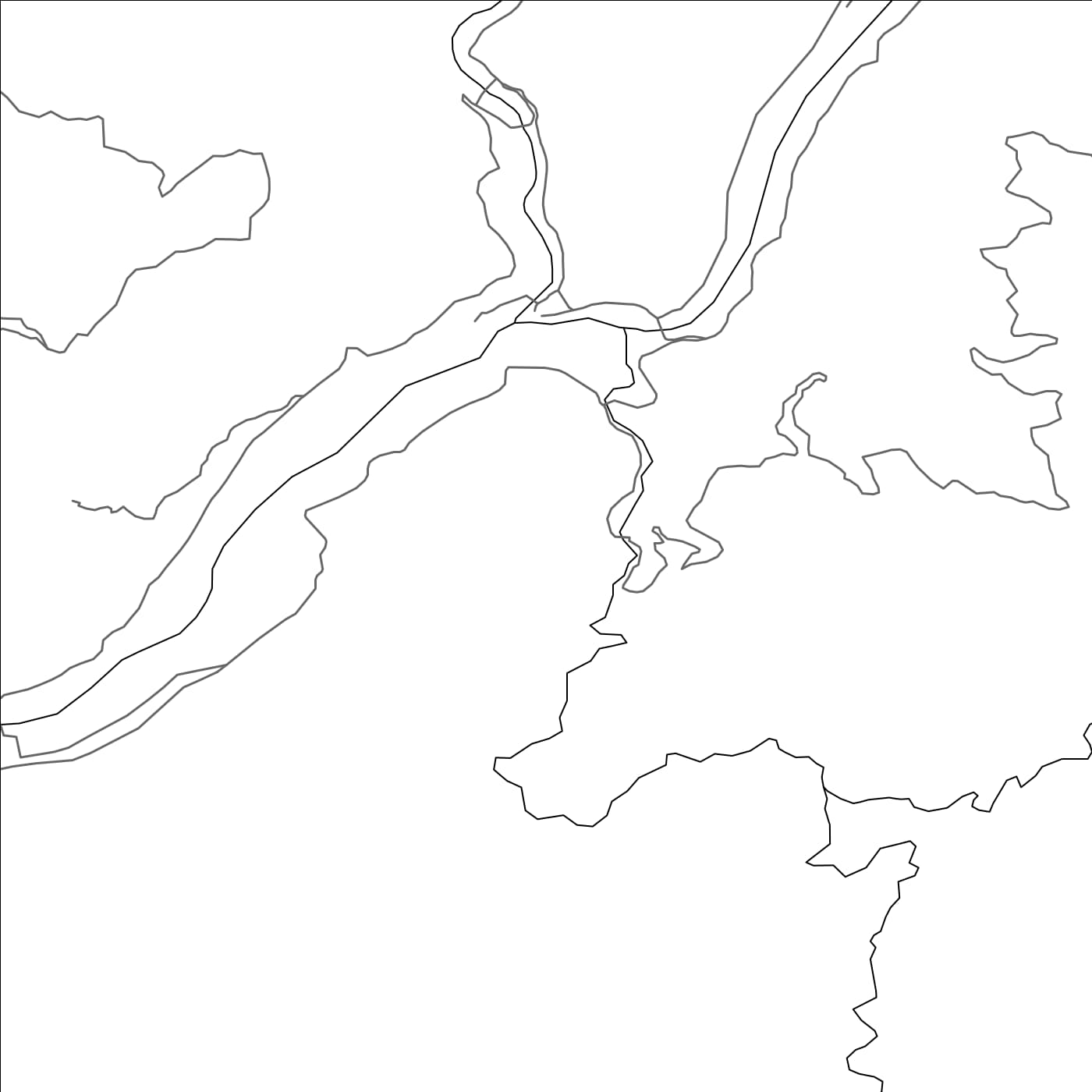 ROAD MAP OF RUDRAPRAYAG, INDIA BY MAPBAKES