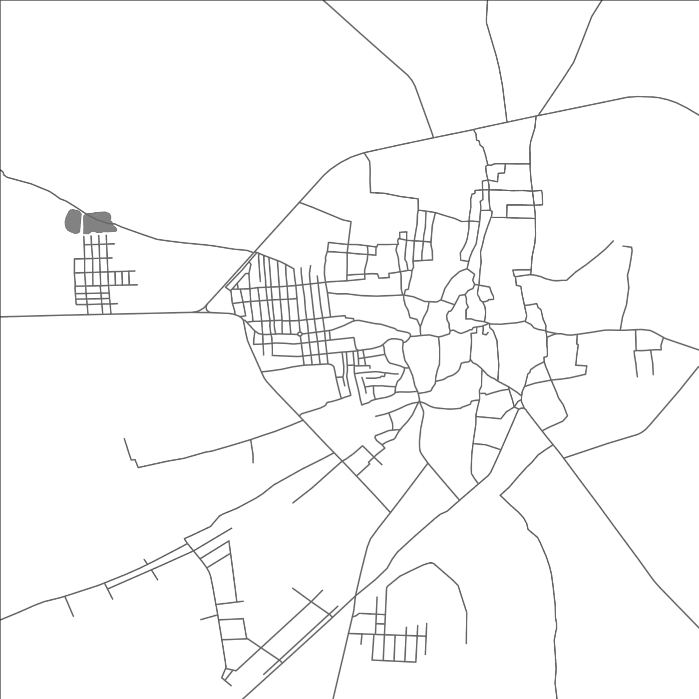 ROAD MAP OF SADULPUR RAJASTHAN, INDIA BY MAPBAKES