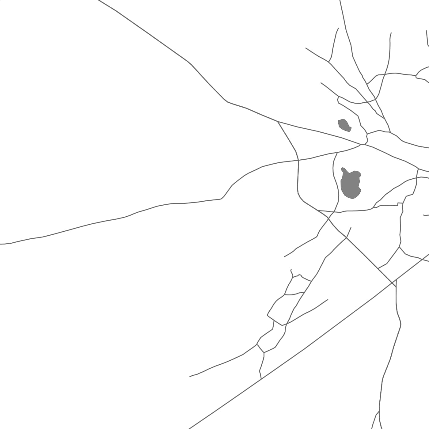 ROAD MAP OF SAMBHAL, INDIA BY MAPBAKES