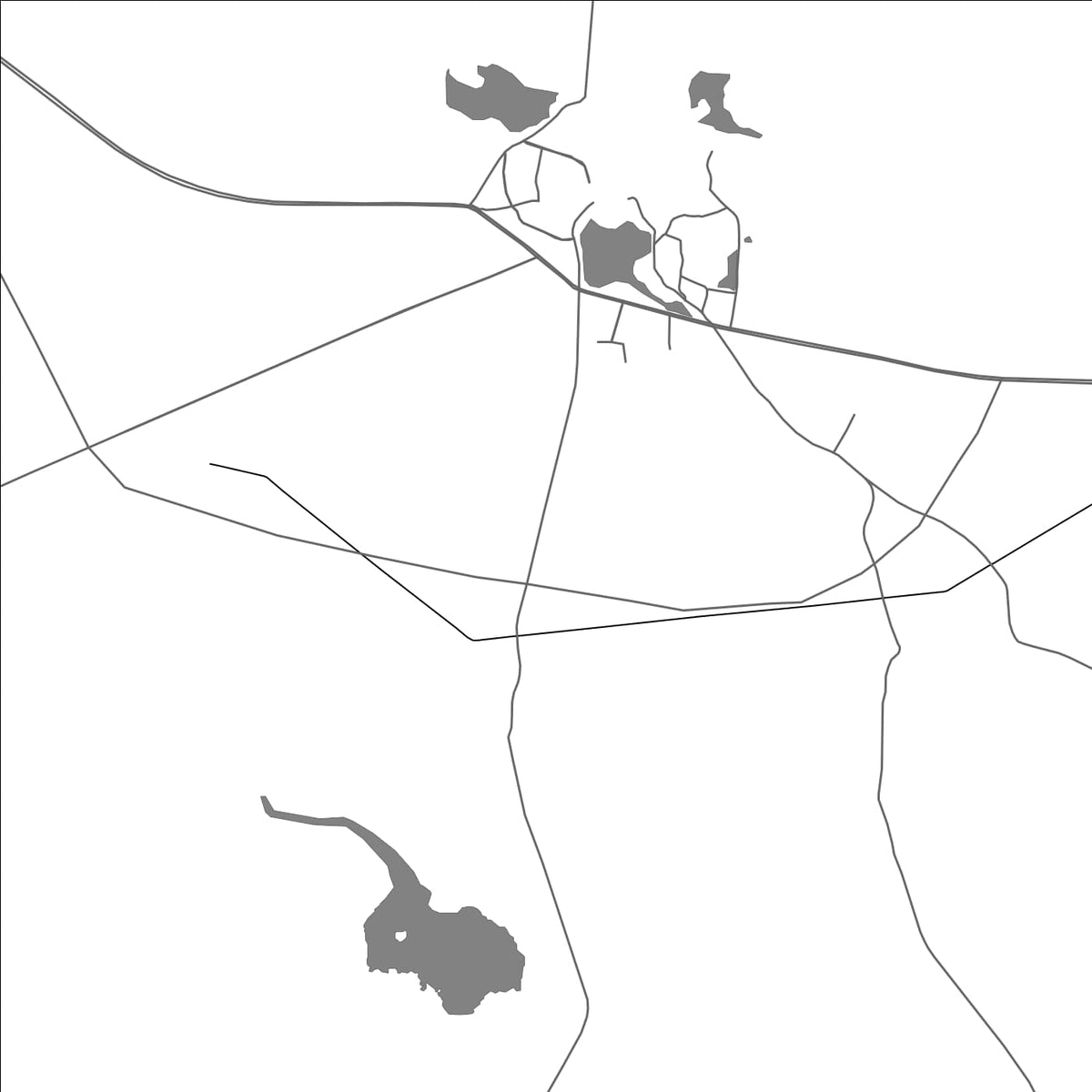 ROAD MAP OF SANAND, INDIA BY MAPBAKES