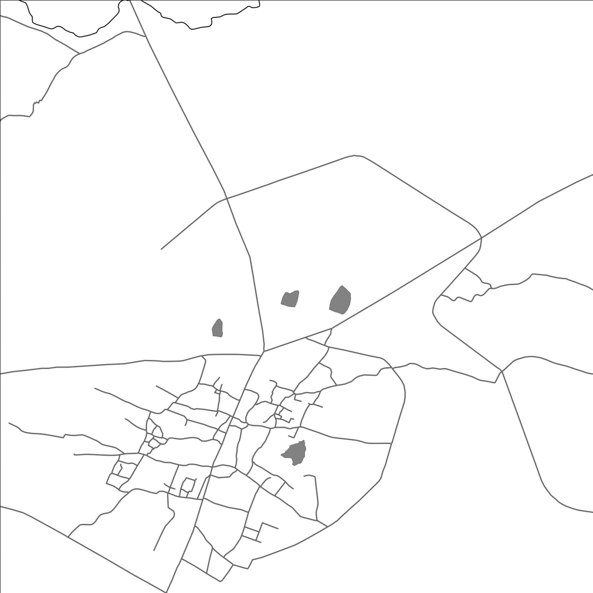 ROAD MAP OF SANDILA, INDIA BY MAPBAKES