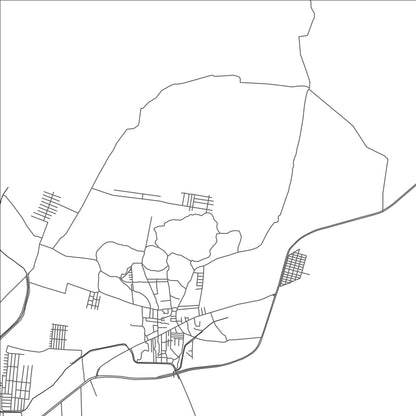 ROAD MAP OF SANGANAKALLU, INDIA BY MAPBAKES