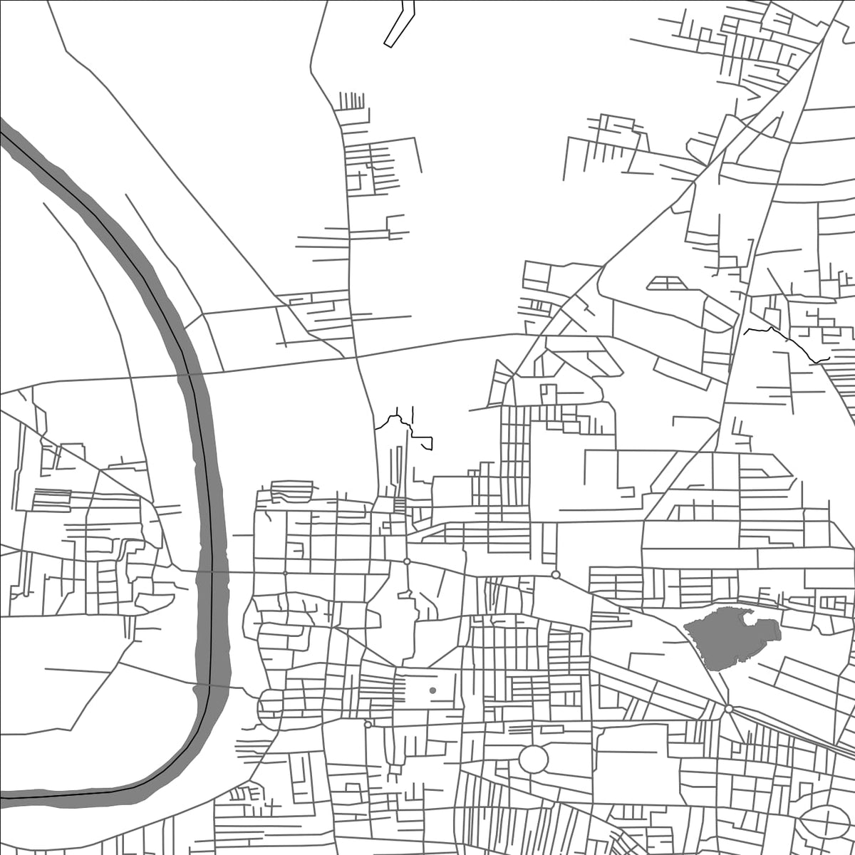 ROAD MAP OF SANGLI, INDIA BY MAPBAKES