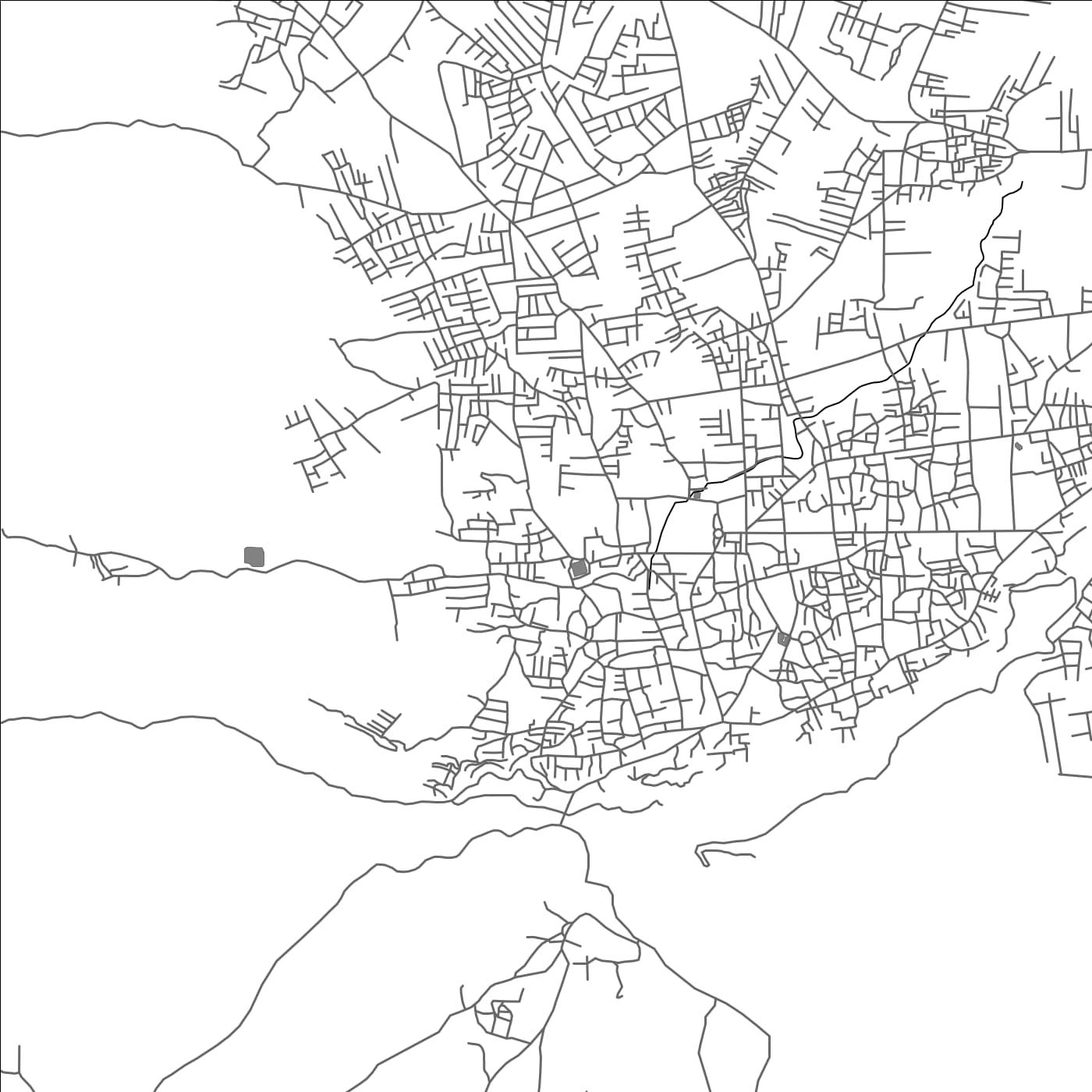 ROAD MAP OF SATARA, INDIA BY MAPBAKES