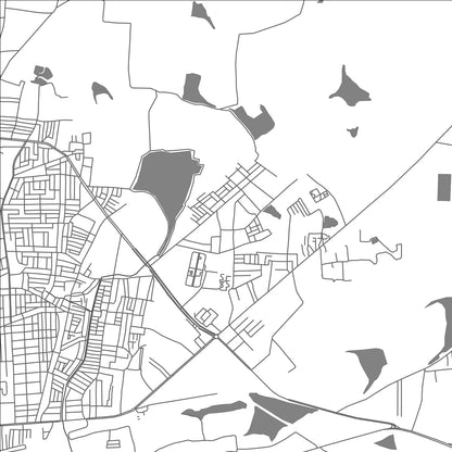 ROAD MAP OF SATYAMANGALA, INDIA BY MAPBAKES