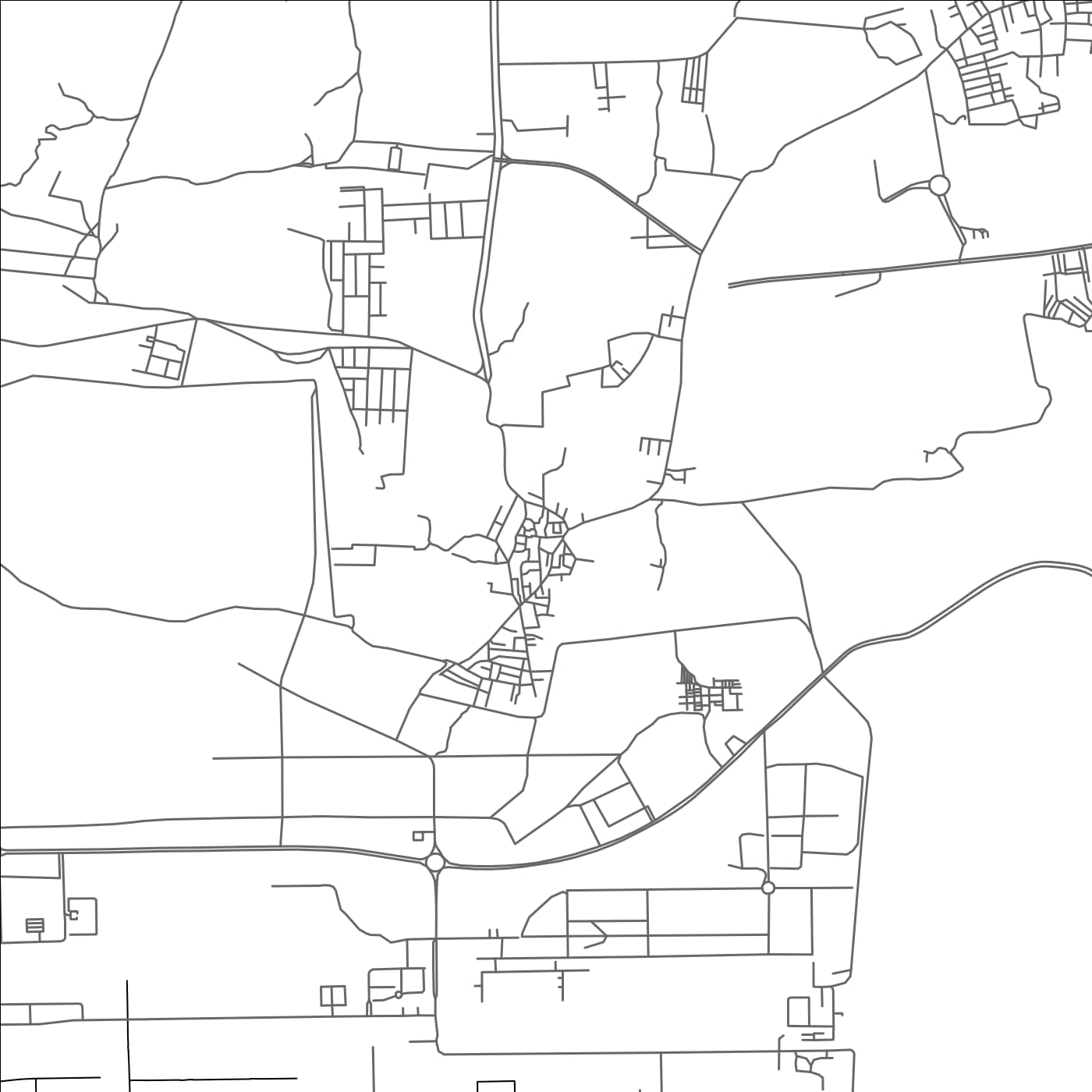 ROAD MAP OF SHAMSHABAD MAMIDPALLY, INDIA BY MAPBAKES