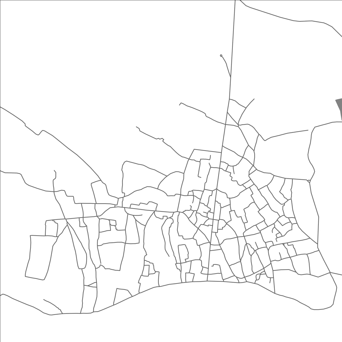 ROAD MAP OF SHANTIPUR, INDIA BY MAPBAKES