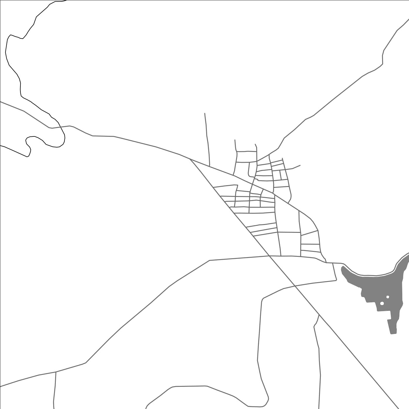 ROAD MAP OF SHIKARPUR KARNATAKA, INDIA BY MAPBAKES