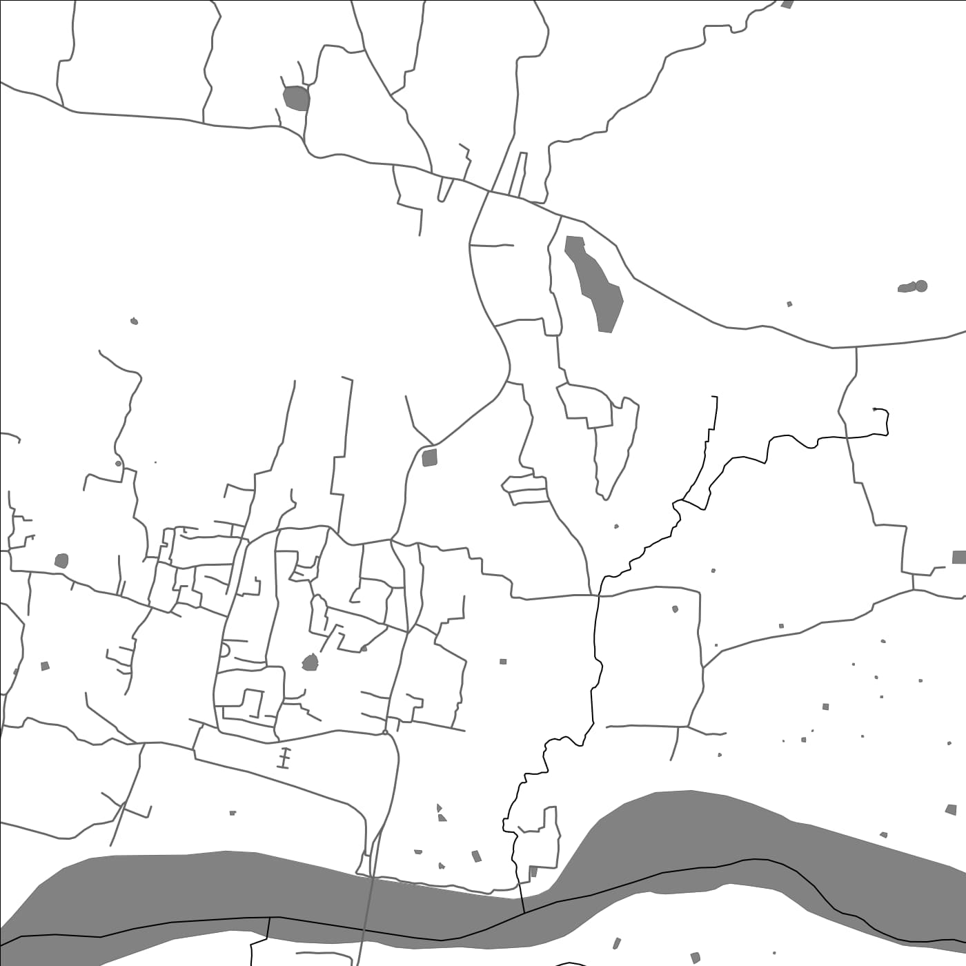 ROAD MAP OF SHORANUR, INDIA BY MAPBAKES