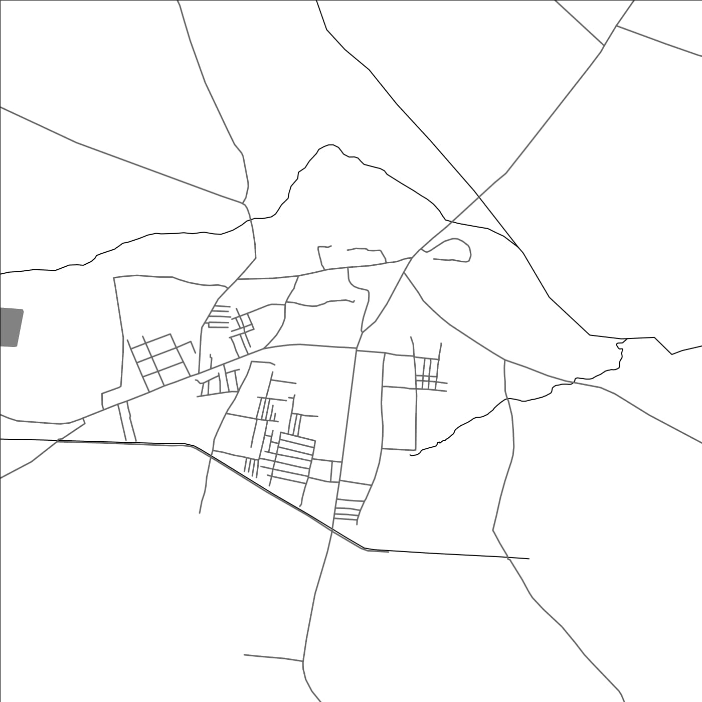 ROAD MAP OF SINDHNUR, INDIA BY MAPBAKES