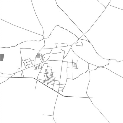 ROAD MAP OF SINDHNUR, INDIA BY MAPBAKES