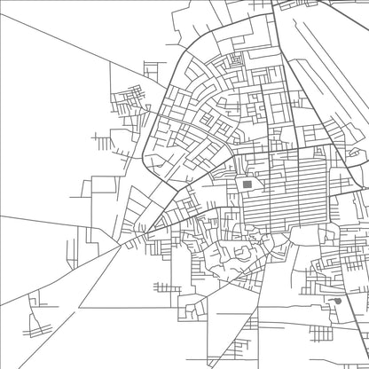 ROAD MAP OF SIRSA HARYANA, INDIA BY MAPBAKES