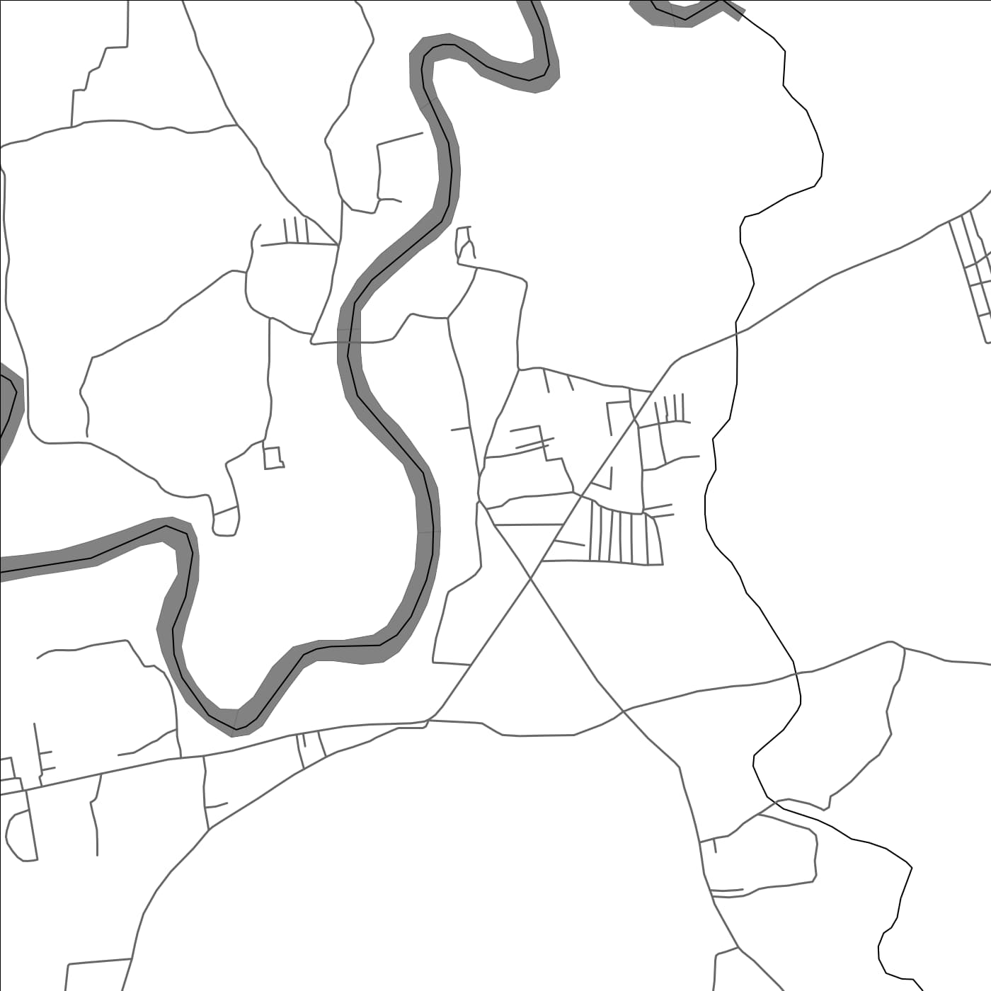 ROAD MAP OF SIRUMUGAI, INDIA BY MAPBAKES