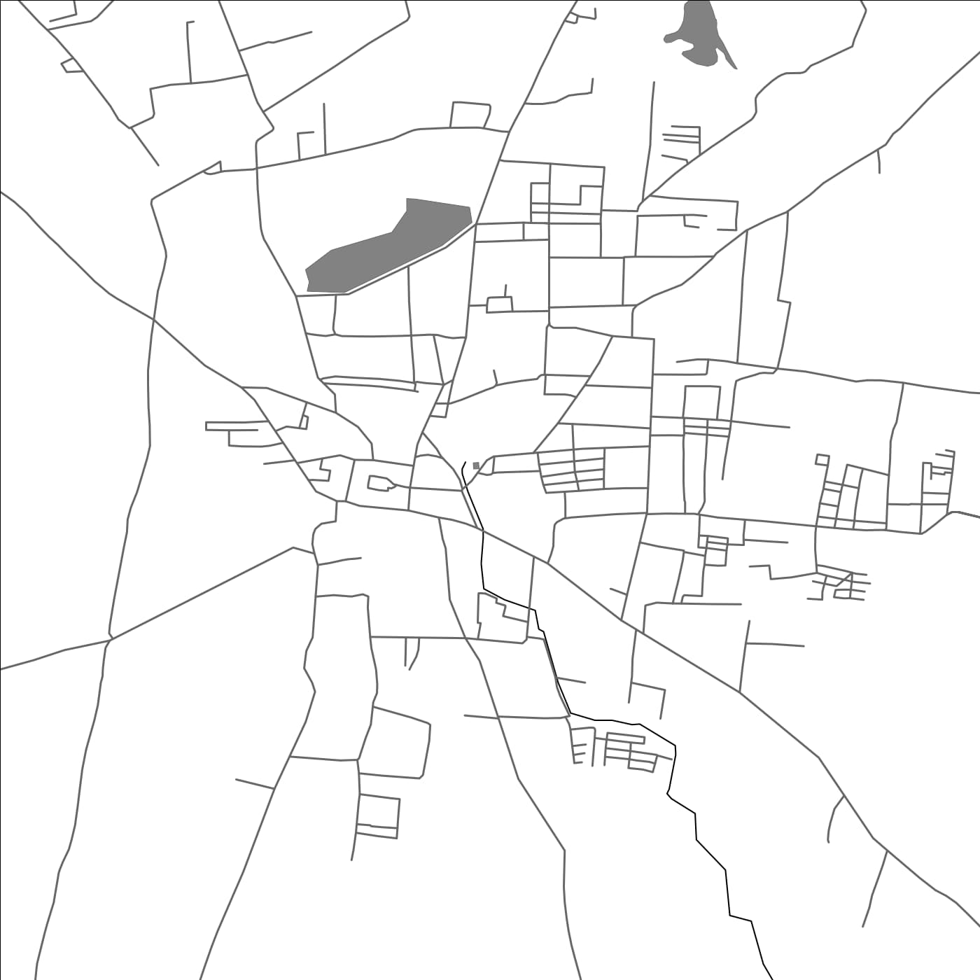 ROAD MAP OF SIVAKASI, INDIA BY MAPBAKES