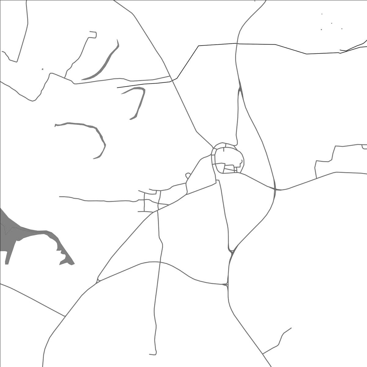 ROAD MAP OF TIRUMAYAM, INDIA BY MAPBAKES