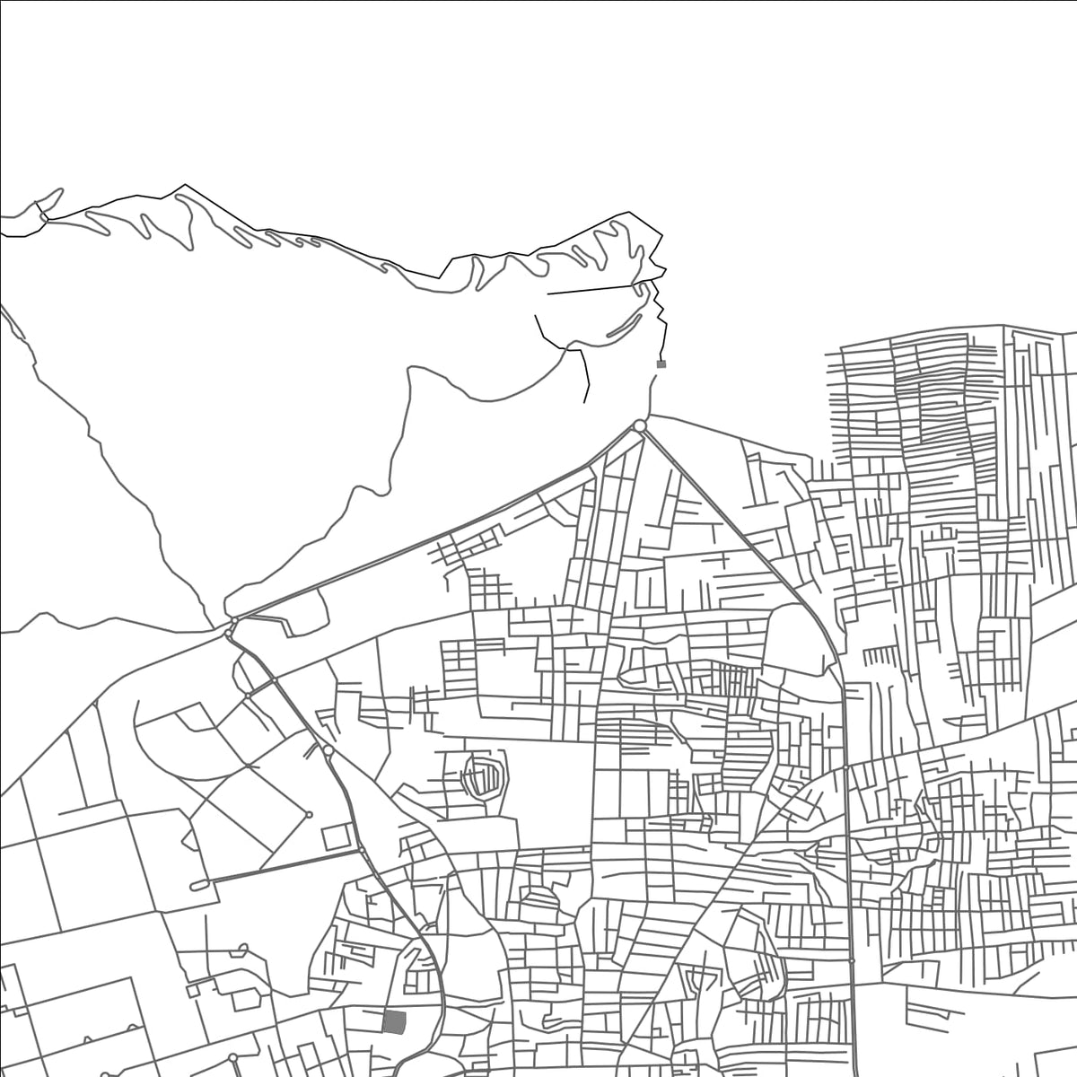 ROAD MAP OF TIRUPATI, INDIA BY MAPBAKES