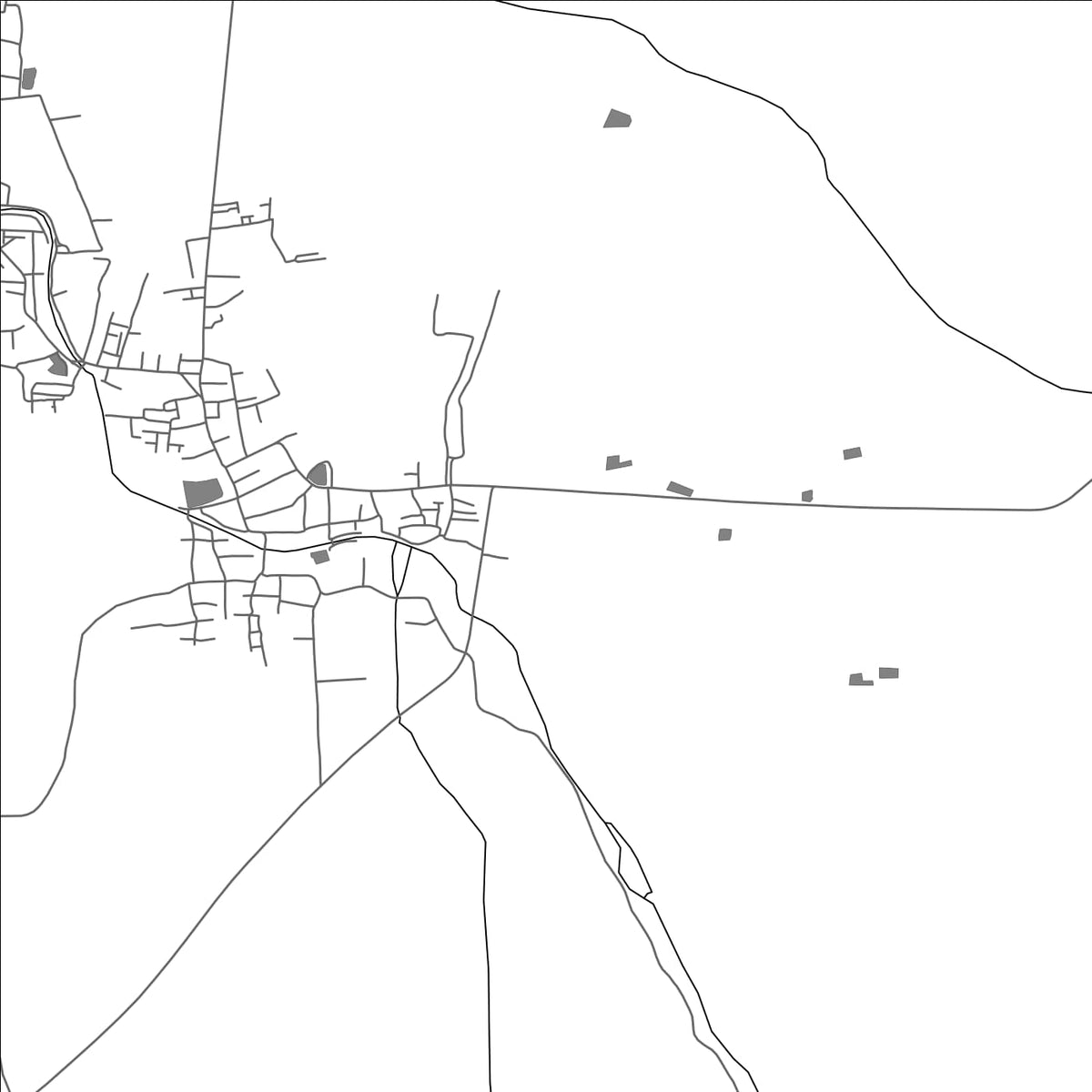 ROAD MAP OF TIRUTTURAIPPUNDI, INDIA BY MAPBAKES