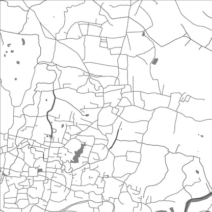 ROAD MAP OF TIRUVALLA, INDIA BY MAPBAKES