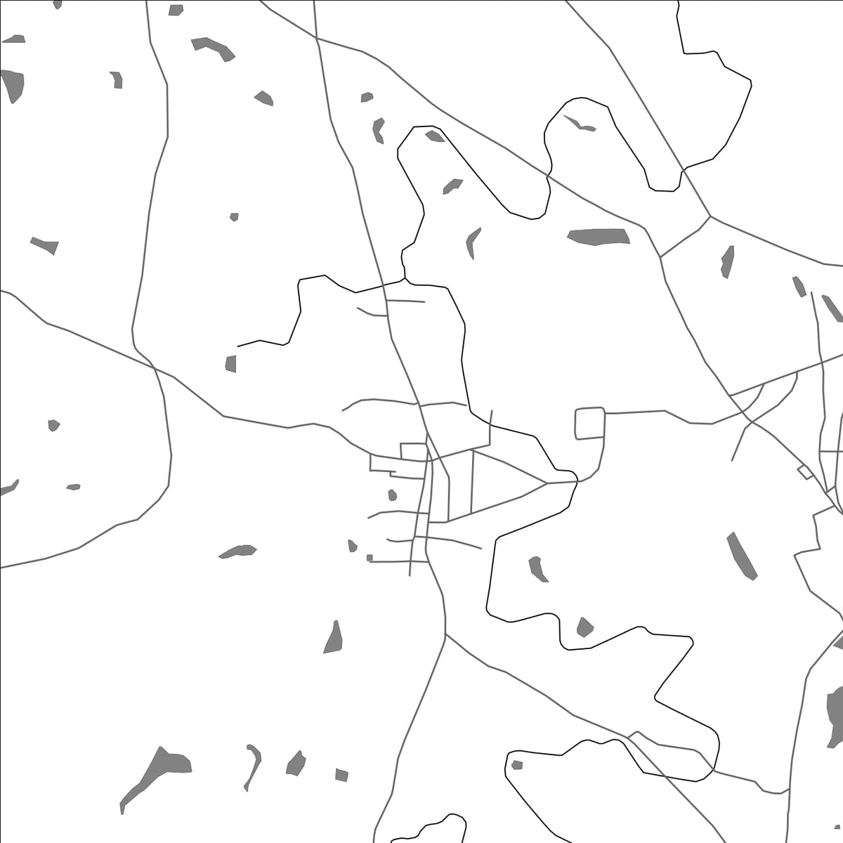 ROAD MAP OF TIRUVANKOD, INDIA BY MAPBAKES