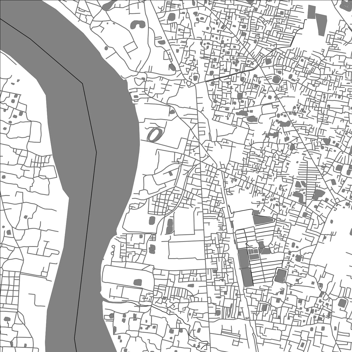 ROAD MAP OF TITAGARH, INDIA BY MAPBAKES