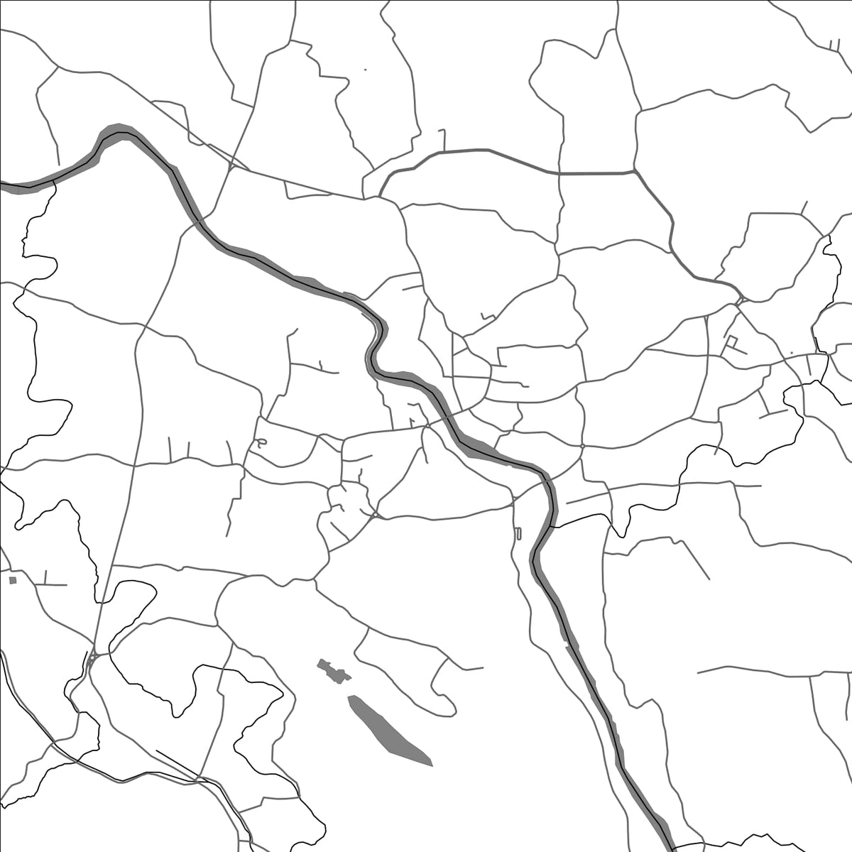 ROAD MAP OF TODUPULAI, INDIA BY MAPBAKES