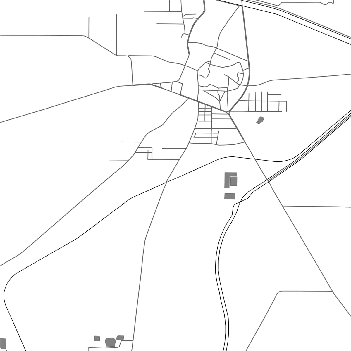 ROAD MAP OF TOHANA, INDIA BY MAPBAKES
