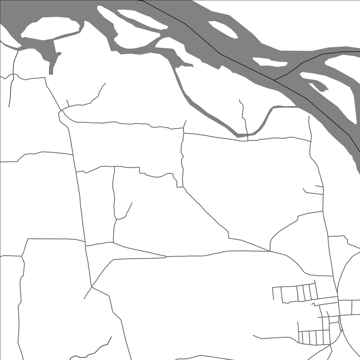 ROAD MAP OF TONSE EAST, INDIA BY MAPBAKES