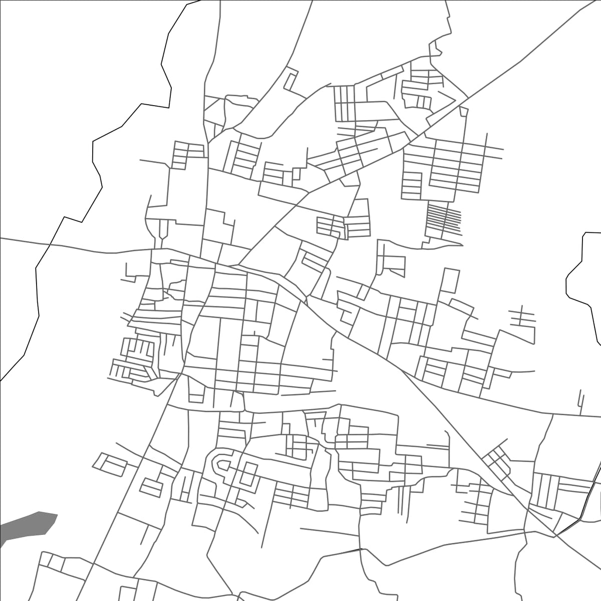 ROAD MAP OF UDAMALPET, INDIA BY MAPBAKES
