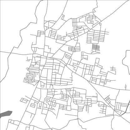 ROAD MAP OF UDAMALPET, INDIA BY MAPBAKES