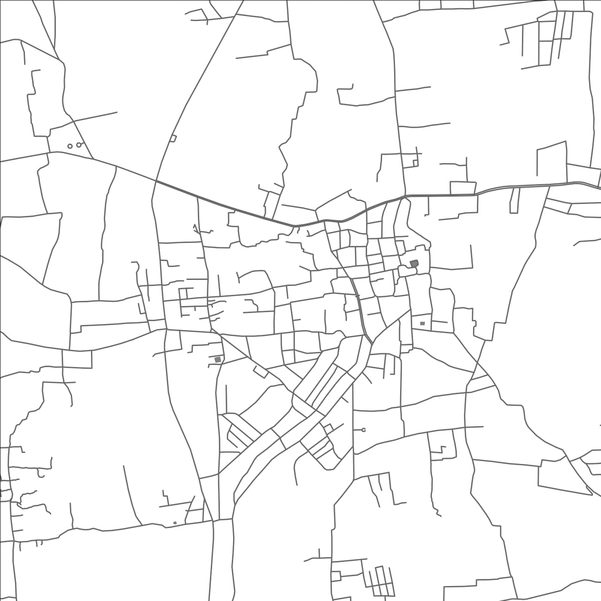 ROAD MAP OF UDIPI, INDIA BY MAPBAKES