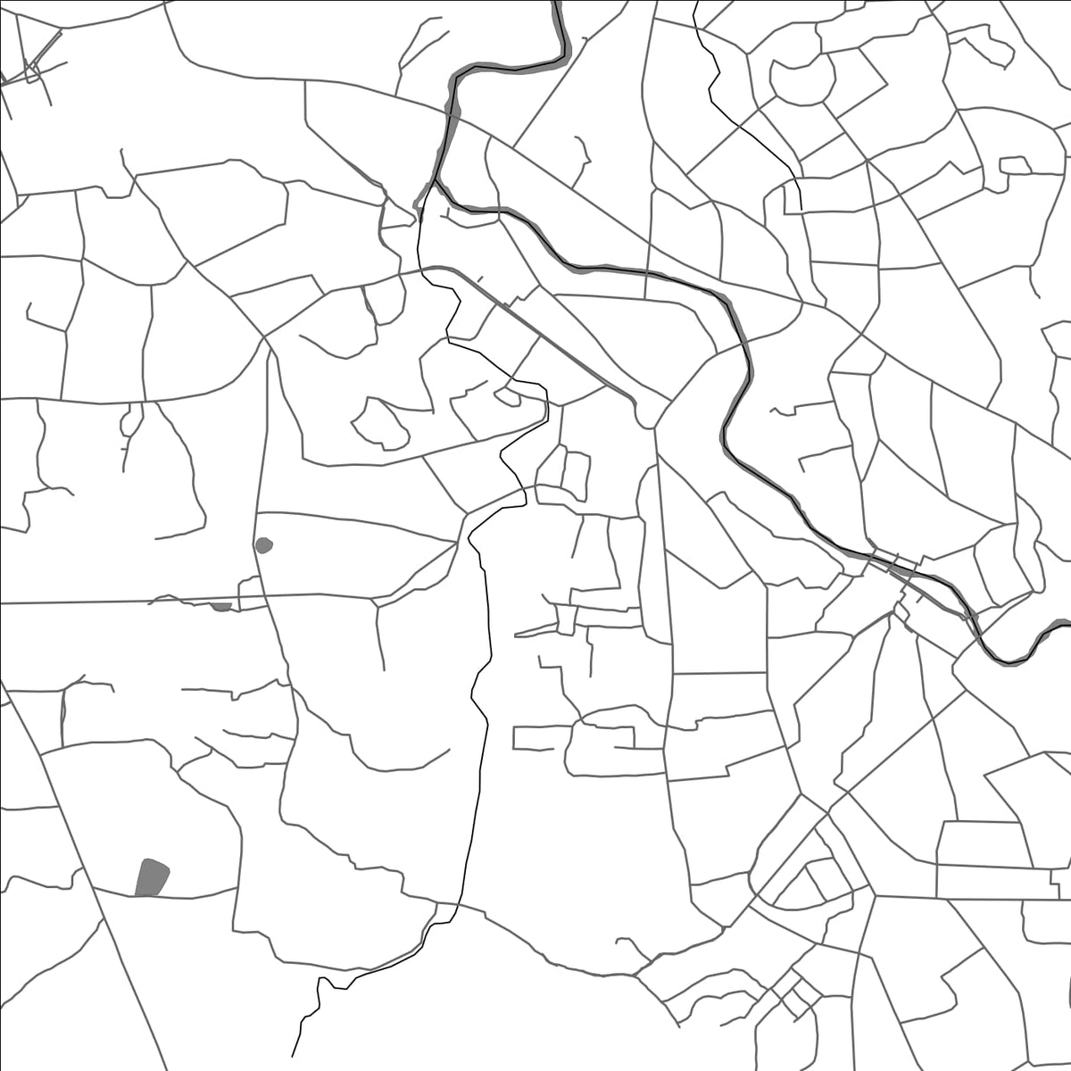 ROAD MAP OF ULHASNAGAR, INDIA BY MAPBAKES