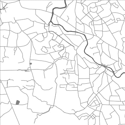 ROAD MAP OF ULHASNAGAR, INDIA BY MAPBAKES