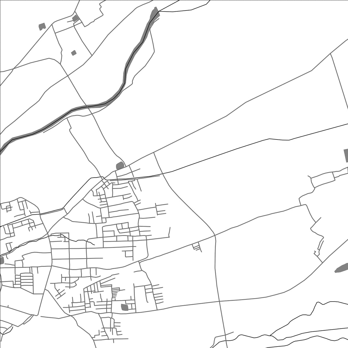 ROAD MAP OF ULLUR, INDIA BY MAPBAKES
