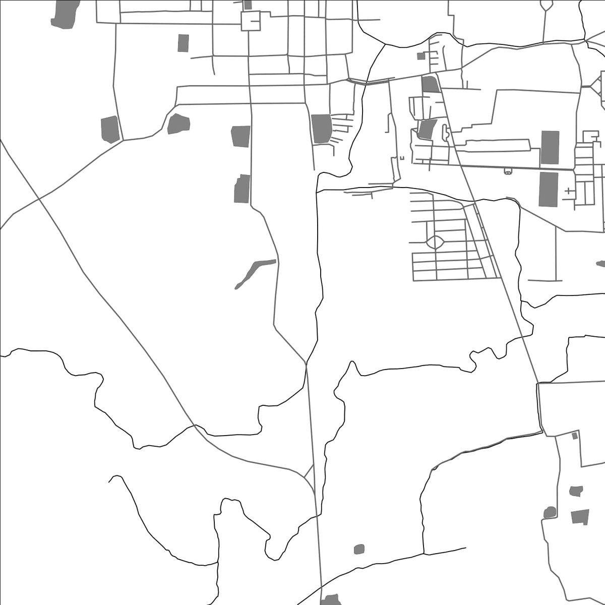 ROAD MAP OF USUPPUR, INDIA BY MAPBAKES