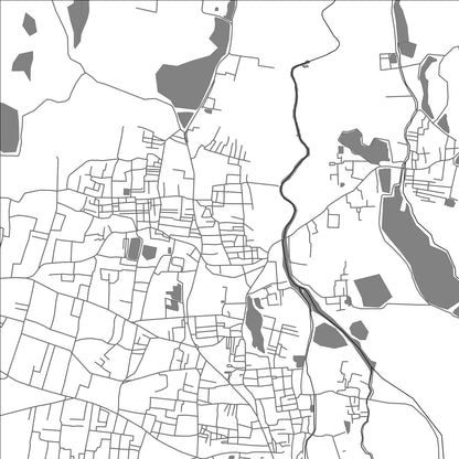 ROAD MAP OF VADASSERI, INDIA BY MAPBAKES