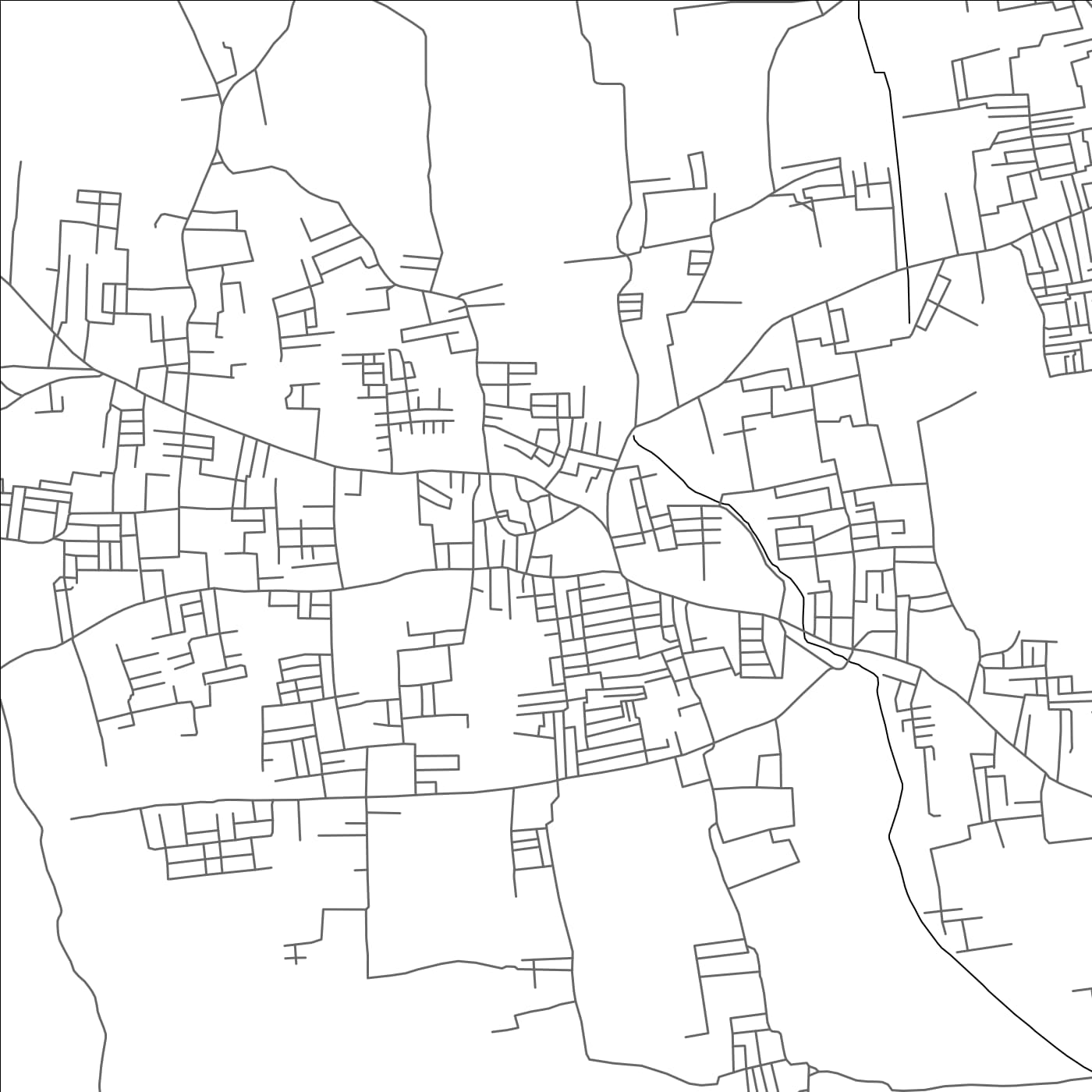 ROAD MAP OF VADAVALLI, INDIA BY MAPBAKES