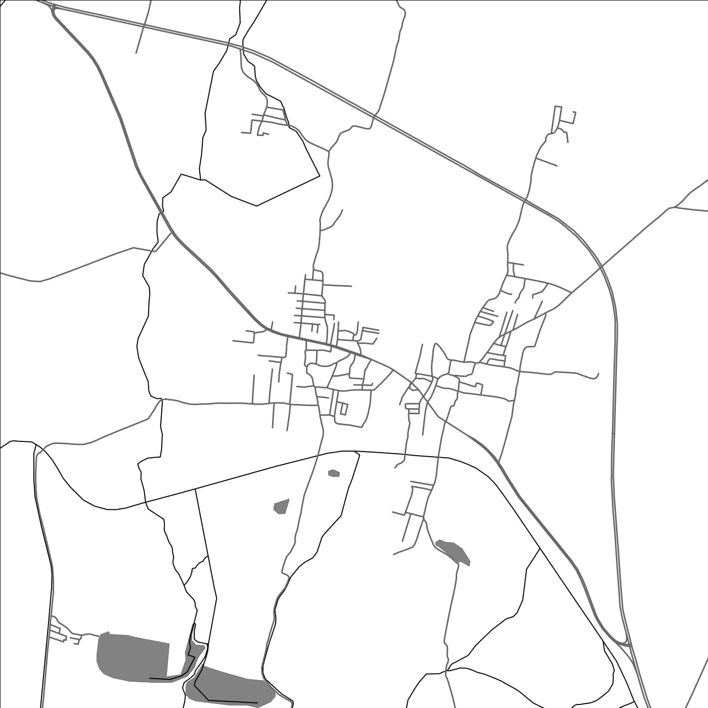 ROAD MAP OF VADIPPATTI, INDIA BY MAPBAKES