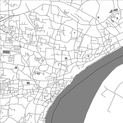 ROAD MAP OF VARANASI, INDIA BY MAPBAKES