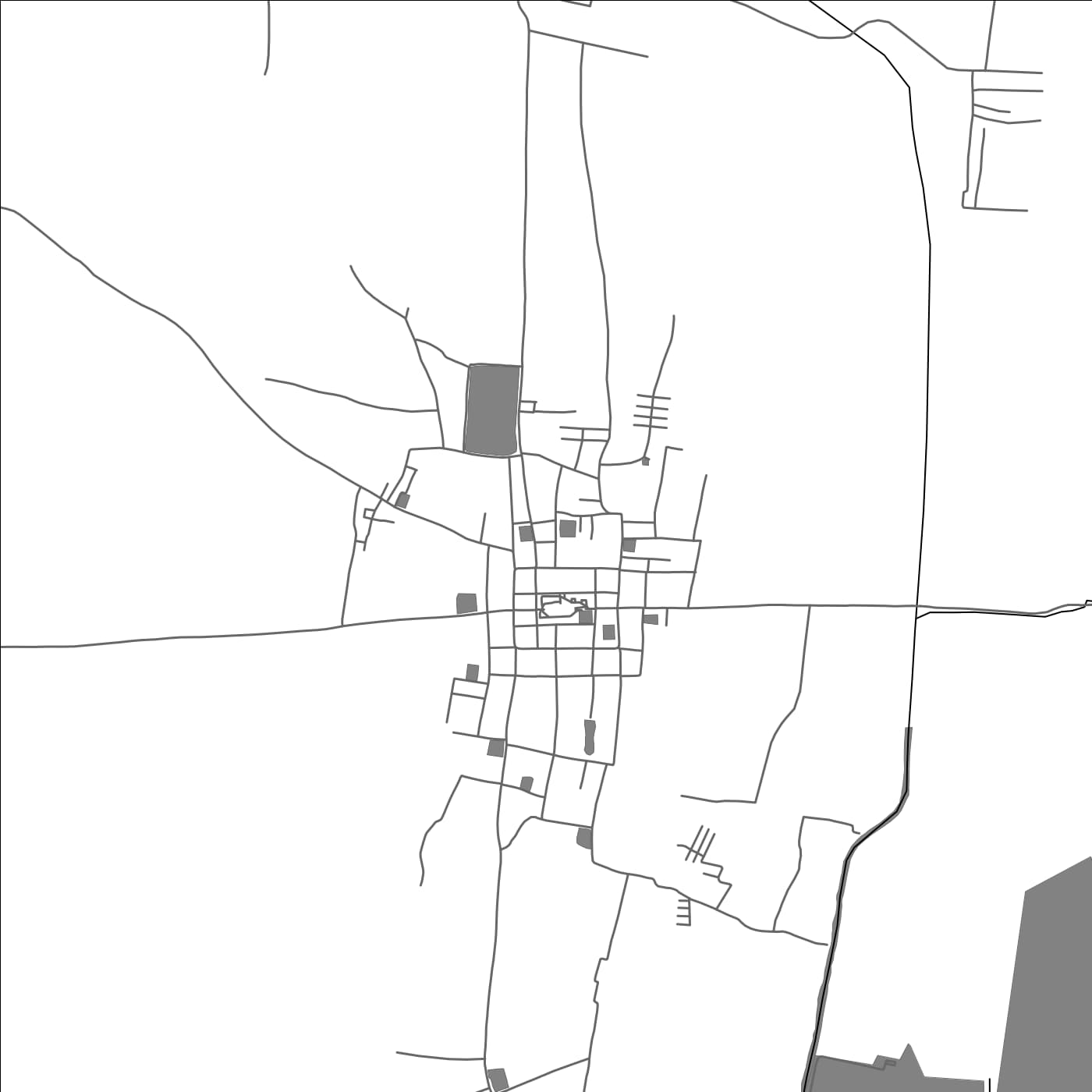 ROAD MAP OF VEDARANNIYAM, INDIA BY MAPBAKES