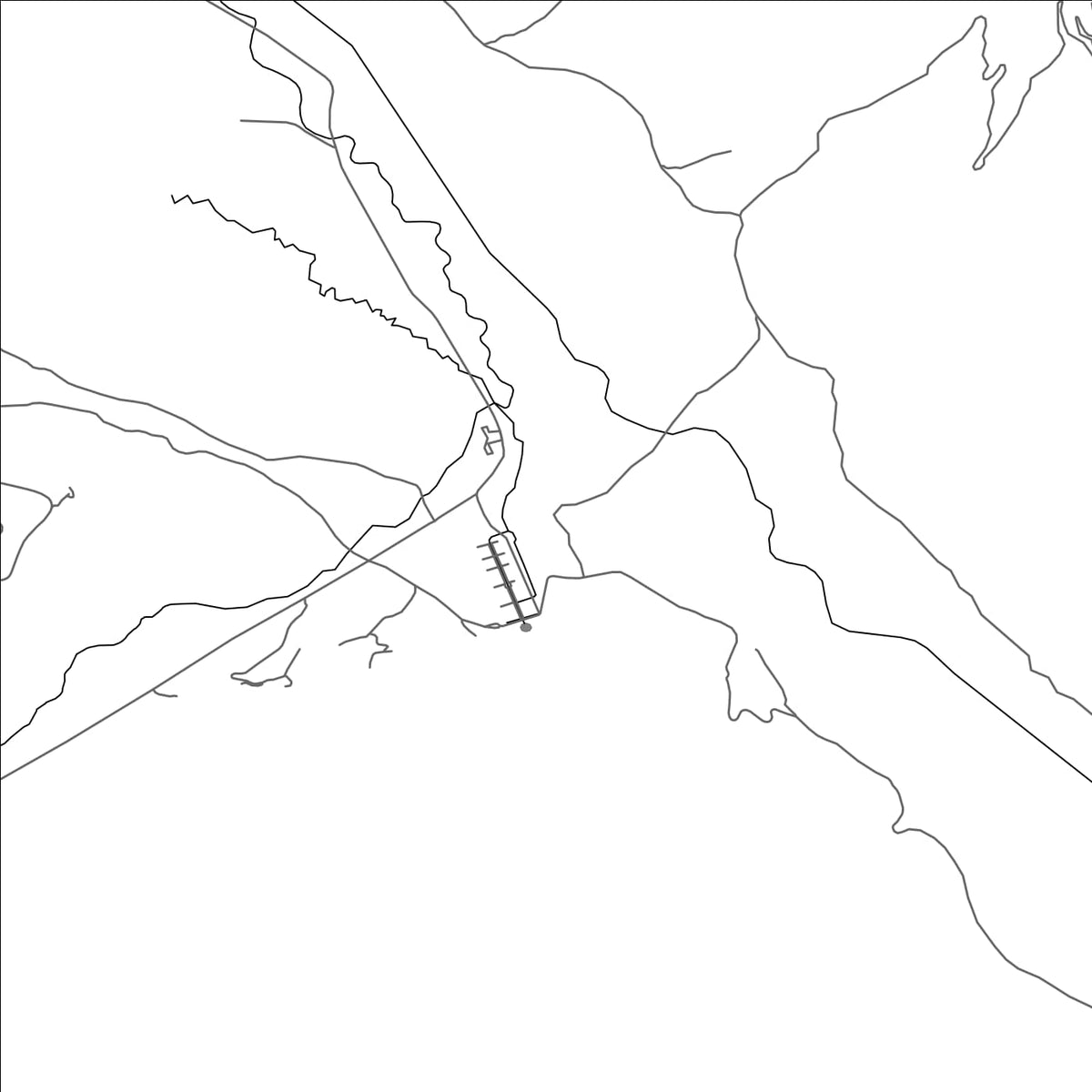ROAD MAP OF VERNAG, INDIA BY MAPBAKES