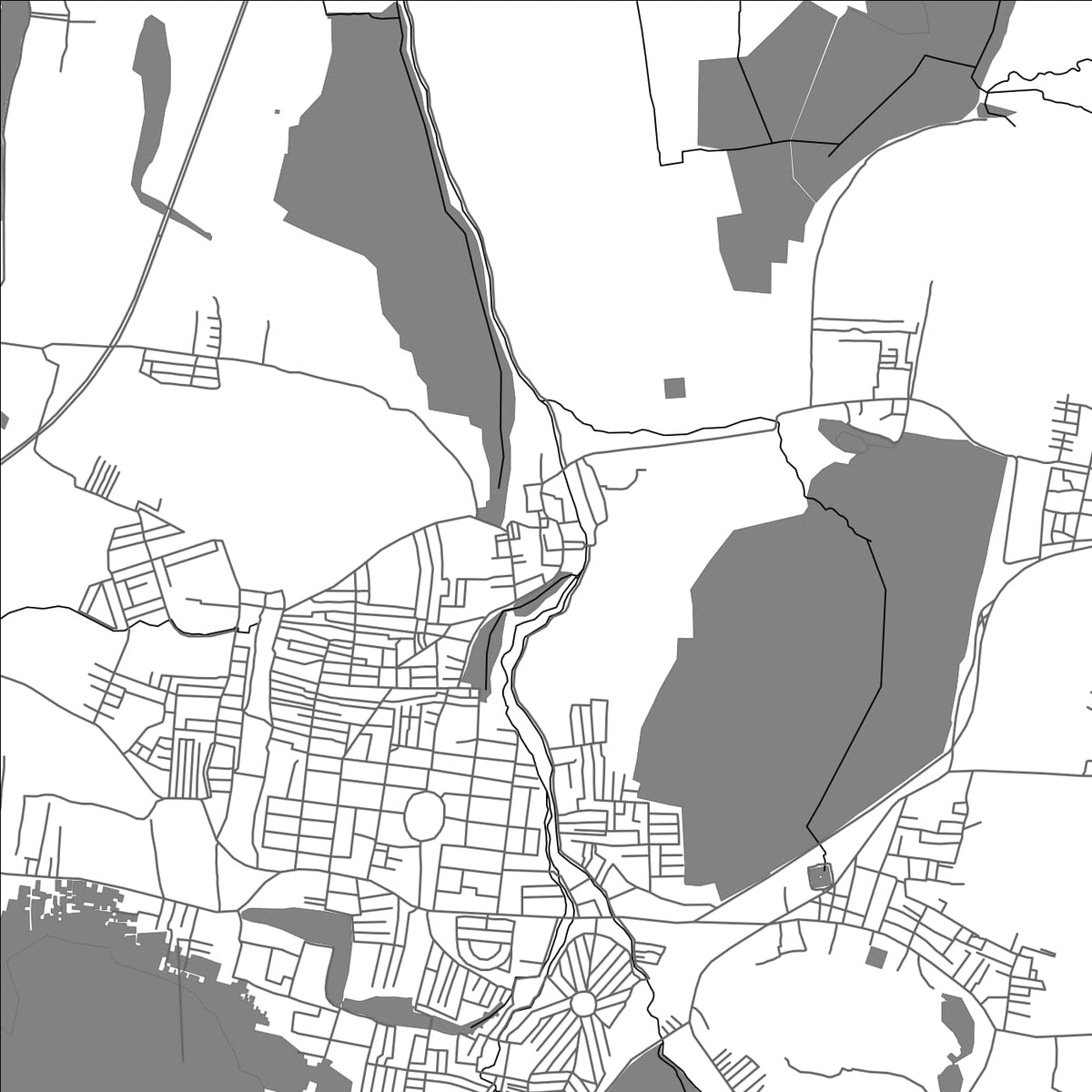 ROAD MAP OF VILACHCHERI, INDIA BY MAPBAKES