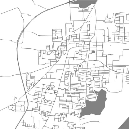 ROAD MAP OF VILLUPURAM, INDIA BY MAPBAKES