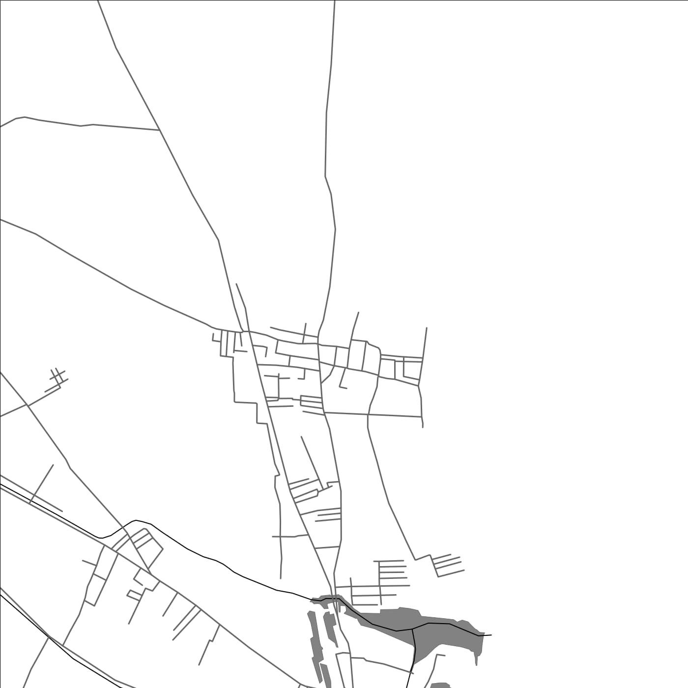 ROAD MAP OF VIRAPANDIYANPATTANAM, INDIA BY MAPBAKES