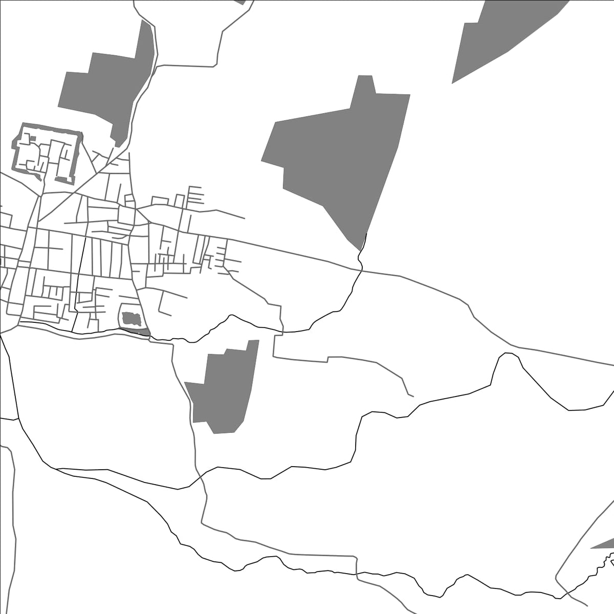 ROAD MAP OF WANDIWASH, INDIA BY MAPBAKES