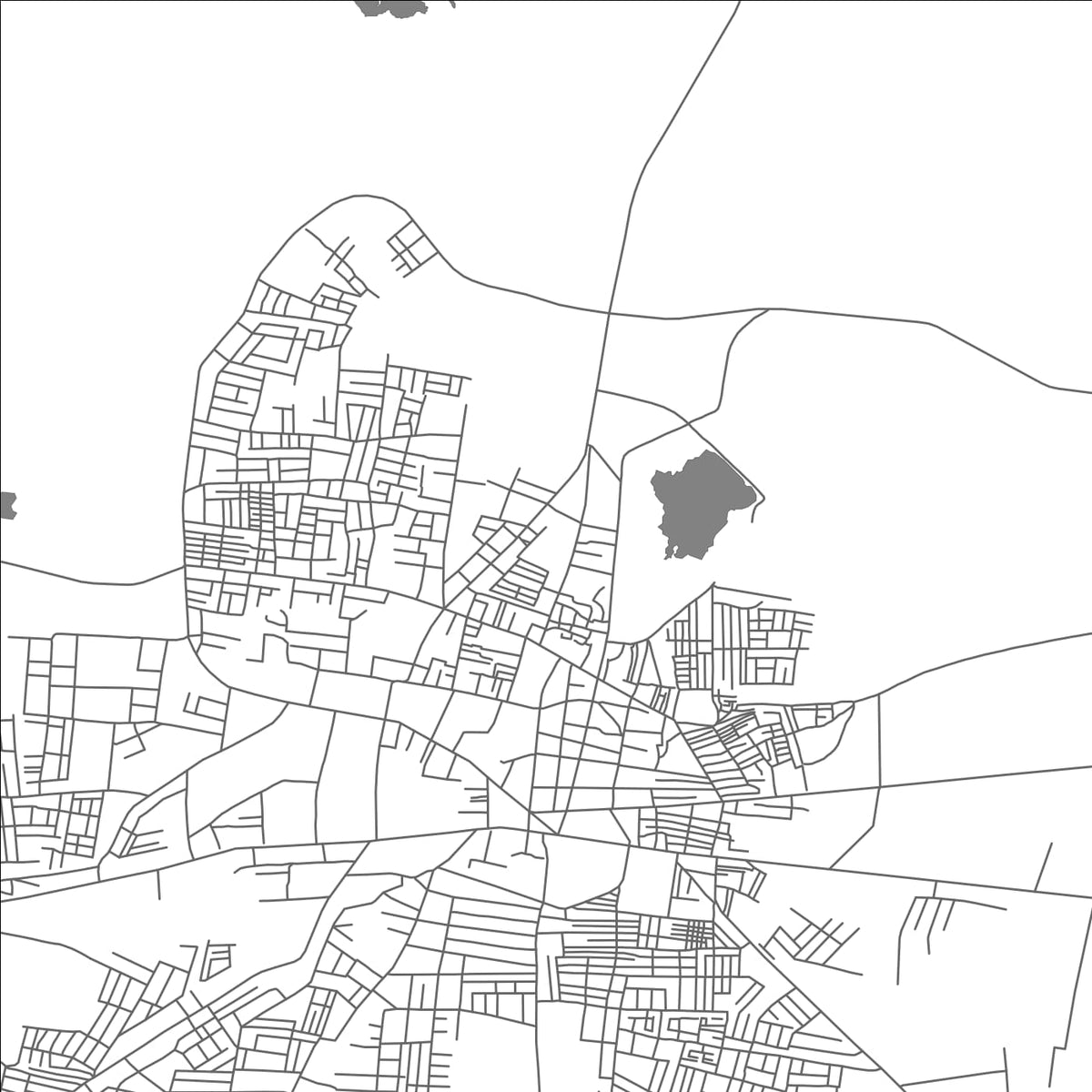 ROAD MAP OF YAVATMAL, INDIA BY MAPBAKES