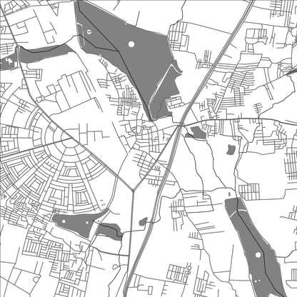 ROAD MAP OF YELAHANKA, INDIA BY MAPBAKES