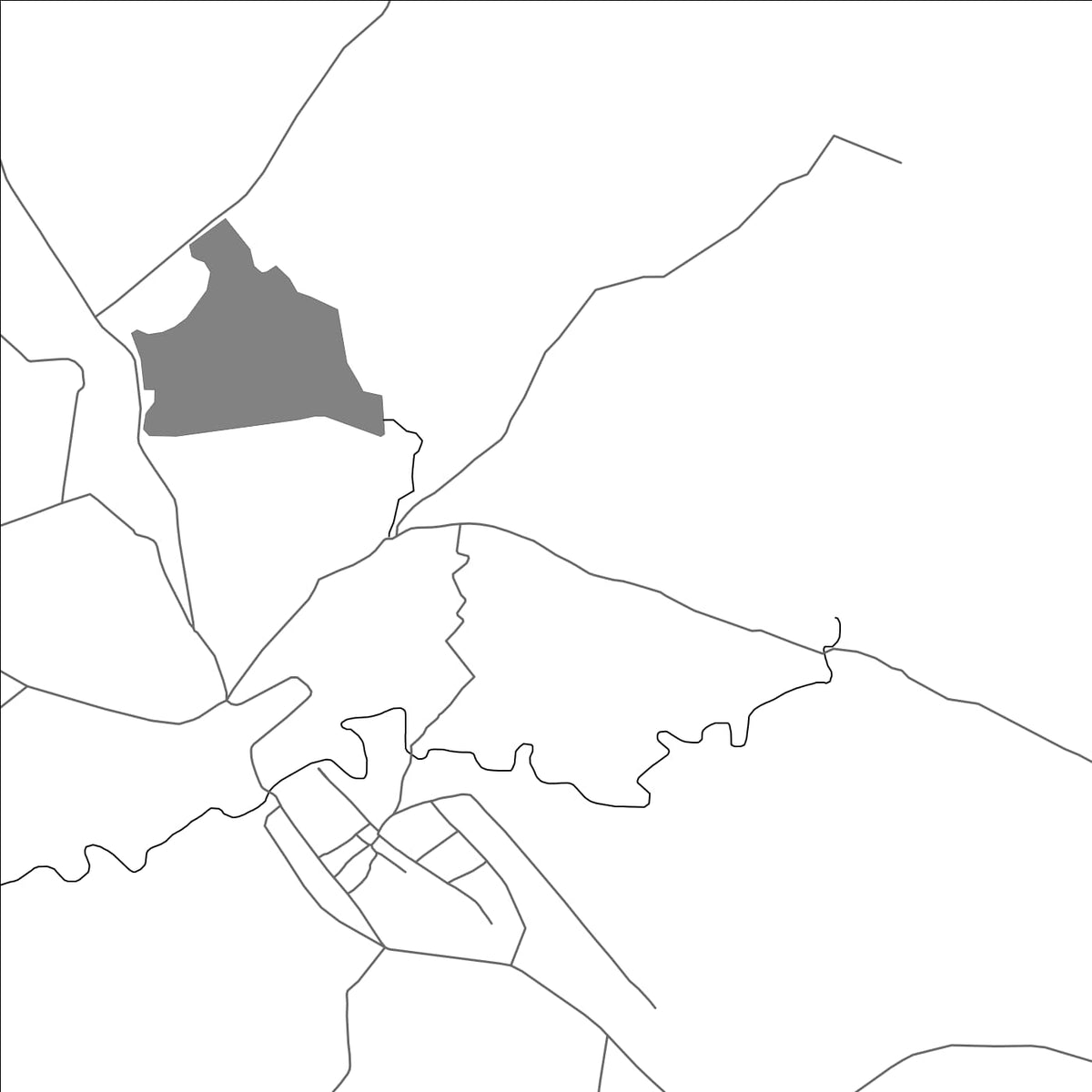 ROAD MAP OF YELLANDU, INDIA BY MAPBAKES