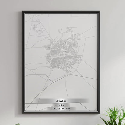 ROAD MAP OF ABOHAR, INDIA BY MAPBAKES